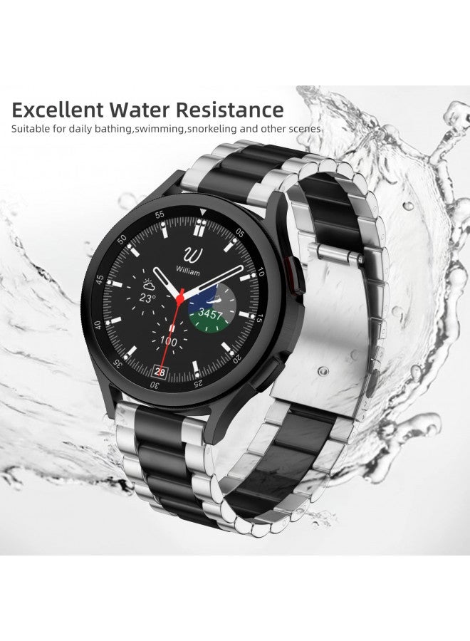 Lerobo Compatible with Samsung Galaxy Watch 7 6 5 4 Band 40mm 44mm/Galaxy Watch 6 4 Classic Band 43mm 47mm 46mm 42mm/Active 2 40mm 44mm/Watch 3 41mm,20mm Stainless Steel Metal Replacement Men Women - Image 3