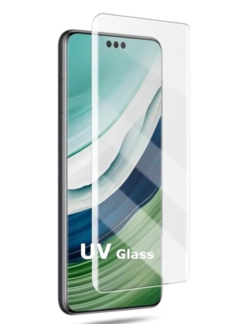 MIGOFAST Screen Protector for Mate 60 Pro UV Tempered Glass, Film HD Screen Saver, 9H Hardness, Bubble-free Screen Replacement Protector Film - Image 1