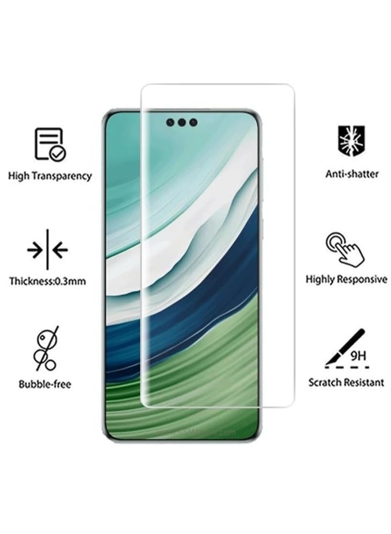 MIGOFAST Screen Protector for Mate 60 Pro UV Tempered Glass, Film HD Screen Saver, 9H Hardness, Bubble-free Screen Replacement Protector Film - Image 2