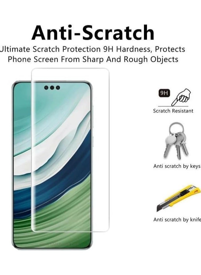 MIGOFAST Screen Protector for Mate 60 Pro UV Tempered Glass, Film HD Screen Saver, 9H Hardness, Bubble-free Screen Replacement Protector Film - Image 3