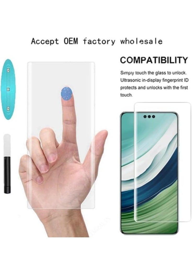 MIGOFAST Screen Protector for Mate 60 Pro UV Tempered Glass, Film HD Screen Saver, 9H Hardness, Bubble-free Screen Replacement Protector Film - Image 4