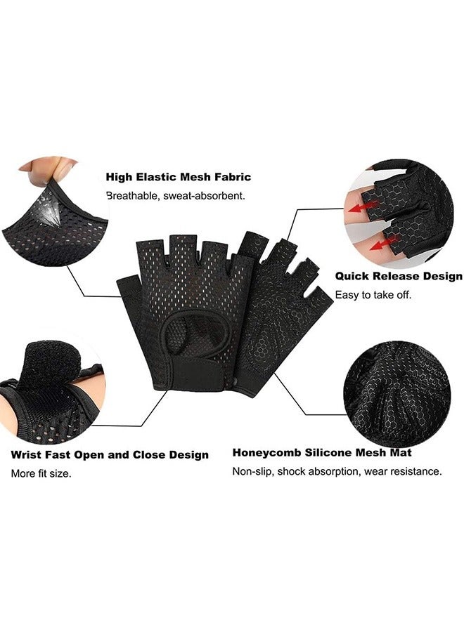 Gym Gloves, Lightweight Breathable Workout Gloves, Ultralight Weight Lifting Gloves for Men  Women Home Gym. - Image 4