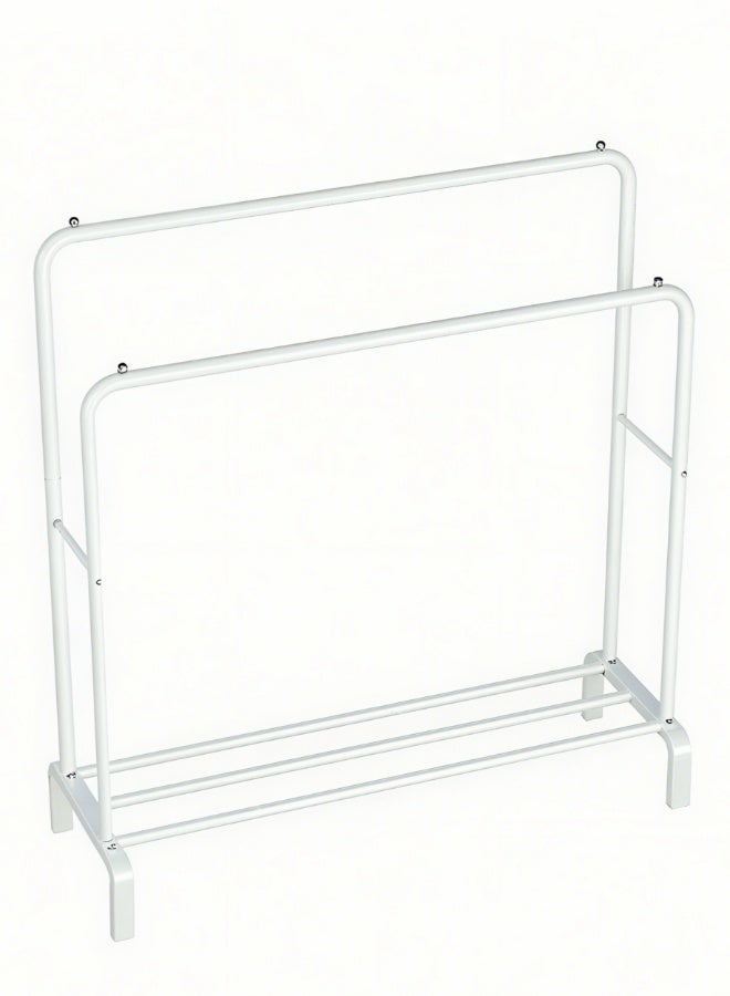 Noon East Metal Clothes Hanger Organizer and Clothes Stand - White 146x110x55 cm - Image 5