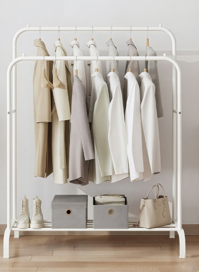 Noon East Metal Clothes Hanger Organizer and Clothes Stand - White 146x110x55 cm - Image 2