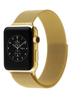 VITION Metal Magnetic Band for Apple Watch Milanese Loop 42mm 44mm 45mm, Stainless Steel Alloy Mesh Replacement Watch Strap for iWatch Series 7/SE/6/5/4/3/2/1 (Gold)  - Image 1