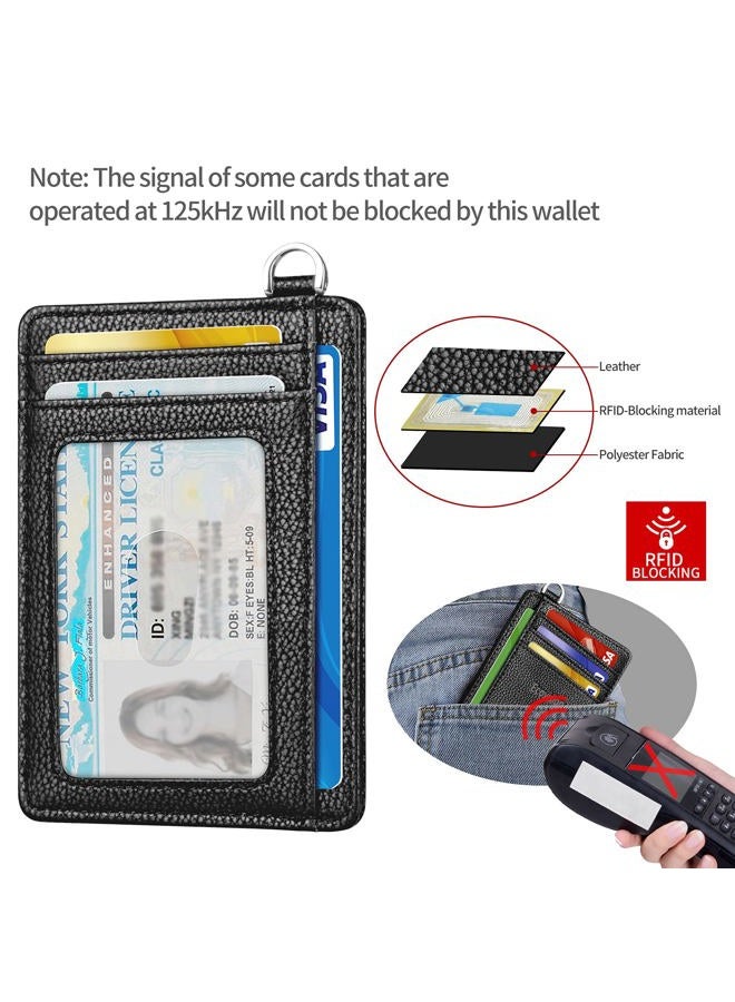 EcoVision Slim Minimalist Front Pocket Wallet, RFID Blocking Credit Card Holder Wallet with Detachable D-Shackle for Men Women - Image 4