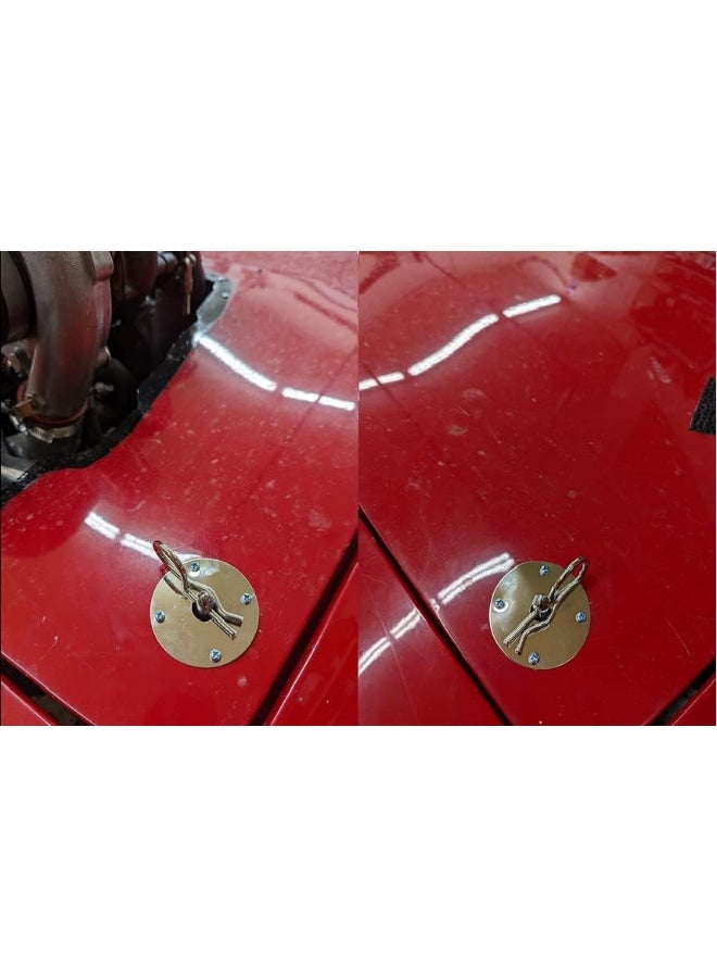 CarBole Chrome Steel Hood Pin Clip Kit Hair-Pin Style (18 Pcs Chrome Hood Pins) - Image 5