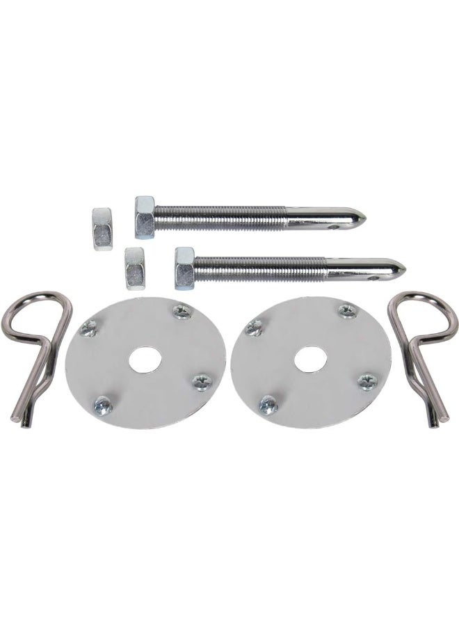 CarBole Chrome Steel Hood Pin Clip Kit Hair-Pin Style (18 Pcs Chrome Hood Pins) - Image 4