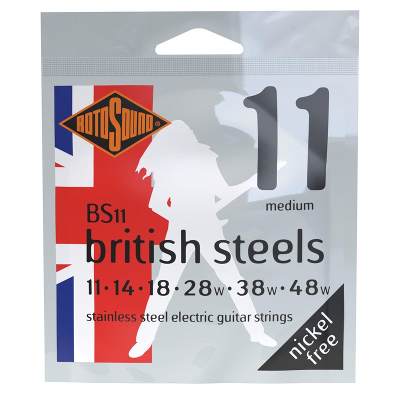 Rotosound BS11 British Steel Electric Guitar Strings (11-48) - Image 3