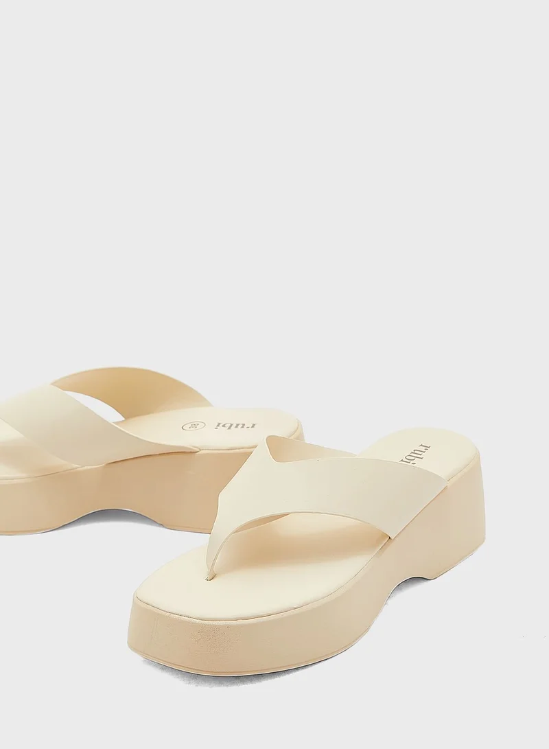 Rubi Mae Flip Flop Flatform Sandals