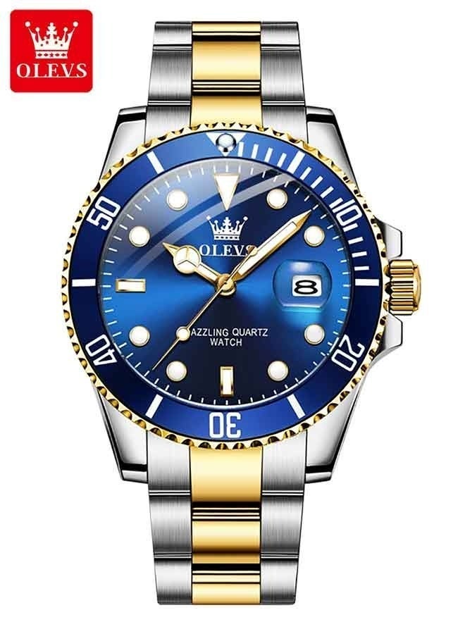 OLEVS Watches for Man  Fashion Casual Waterproof Men's Watches Quartz Watch for Man  Luxury Luminous Stainless Steel Wristwatch Male Date Business Quartz Watches 5885 - Image 2