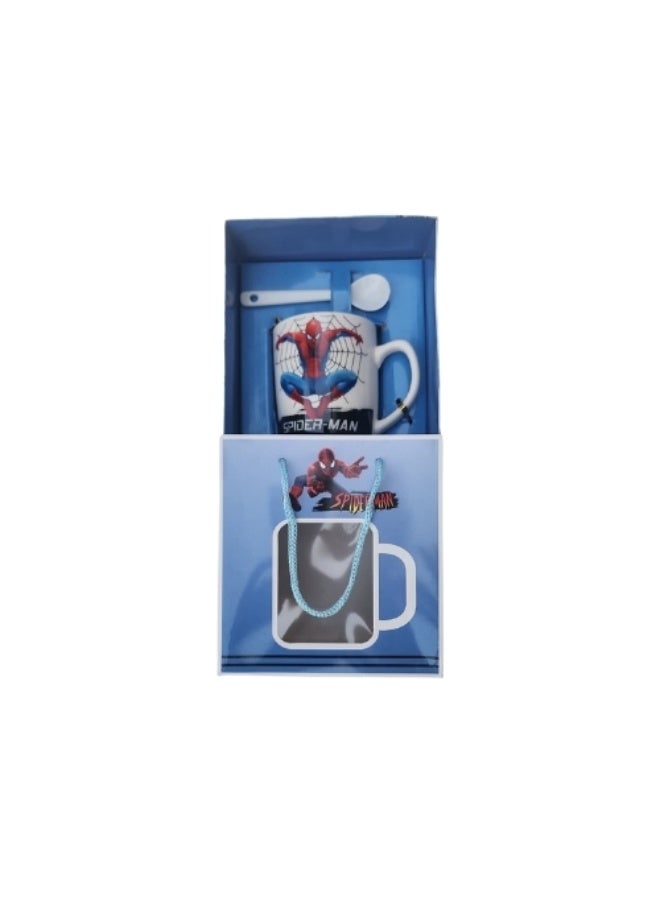 Moon Berry Kids Cartoon Character Ceramic Mug with Spoon - Image 4