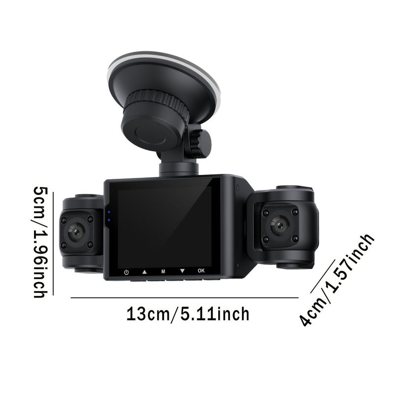 360 Degree 4 Channel Dash Cam 1080P Night Vision with 64GB Memory Card - Image 4