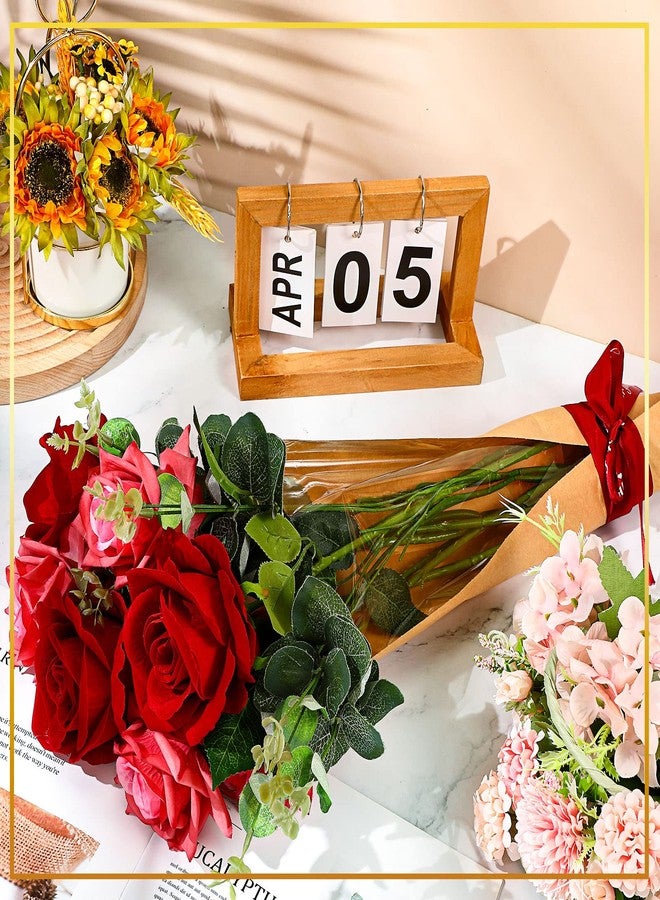 Sabary 100 Pcs Flower Bouquet Wrapping Paper Flower Rose Sleeves Bulk Floral Bags for Valentine Bridal Shower Wedding Anniversary Birthday Mother's Day(24.8" x 8.7" - Image 5