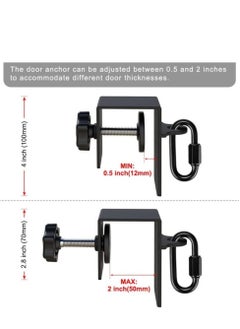 KASTWAVE Heavy Duty Door Anchor for Resistance Bands Suspension Training, Workout Door Mount Anchors for Body Weight Straps, Strength Training, Physical Therapy Exercise, Home Gym  - Image 4