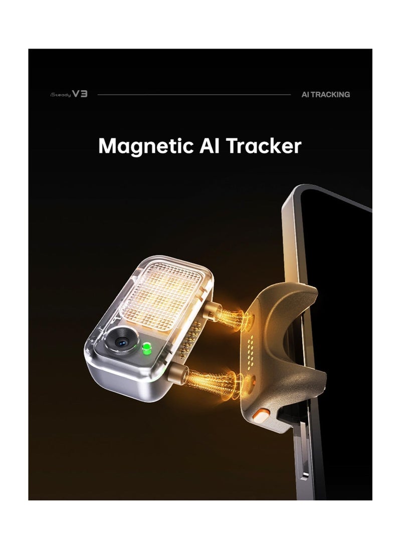 hohem - Hohem iSteady V3 Foldable Gimbal Stabilizer With AI Tracker & Remote - Image 1