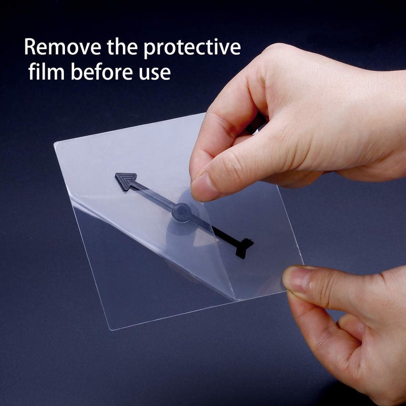 Gejoy Transparent Spinners Bulk for Classroom Clear Spinners Dry Erase Math Game with Rotating Arrow(10 Pack,Clear) - Image 3