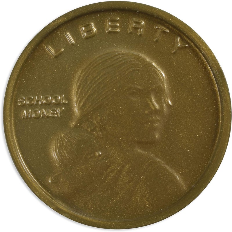 ليرنينج أدفانتدج Play Dollars - Set of 50 Plastic Coins - Designed and Sized Like Real US Currency - Teach Money Math With This Pretend Play Resource - Image 1