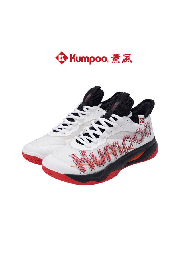 Kumpoo Badminton Shoes Durable Shock Absorbing Breathable Compeion Training Shoes Thick Yi Kh-g826 White/red/black 40 - Image 2