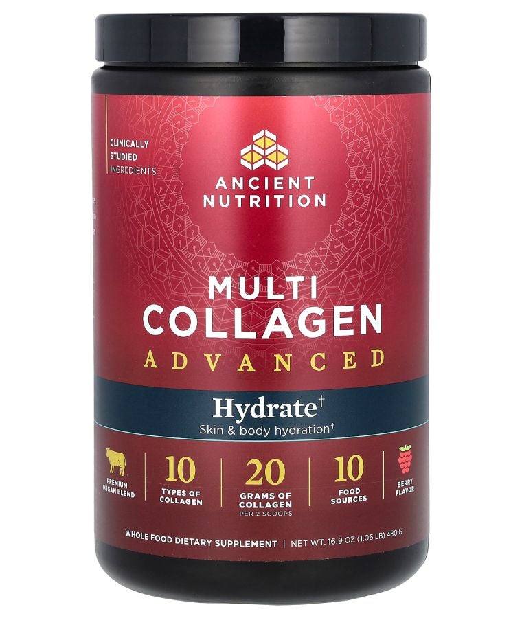 Ancient Nutrition Multi Collagen Advanced Hydrate Berry 16.9 oz (480 g)