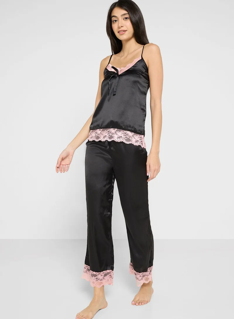 ELLA Solid Cami Pyjama Set