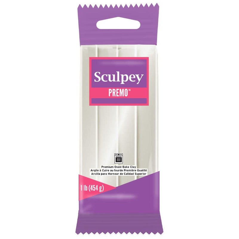 Sculpey Sculpey Premo Polymer OvenBake Clay Pearl Non Toxic 1 lb bar Great for jewelry making holiday DIY mixed media and home dcor projects Premium clay Great for clayers and artists 