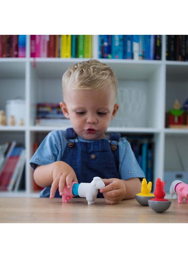 SmartMax SmartMax My First Farm Animals STEM Magnetic Discovery Building Set with Soft Animals for Ages 1-5  - Image 2