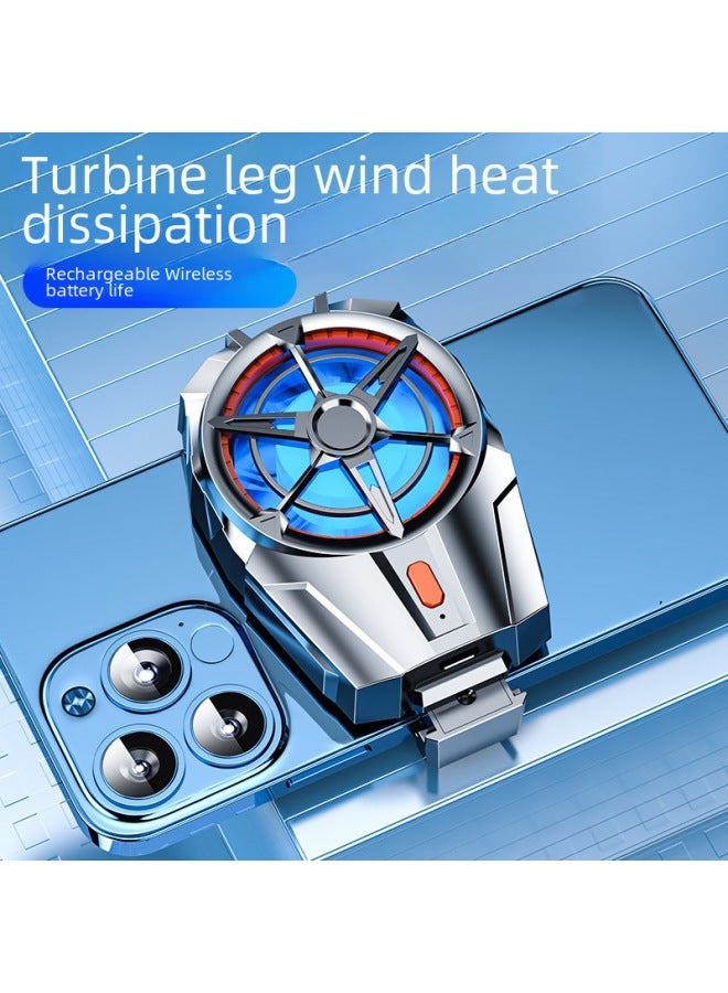 Running Volume Mobile Phone Radiator Fast Air Cooling Artifact Battery Magnetic Spot-Color:[X52 Plug-in Model]]  - Image 3