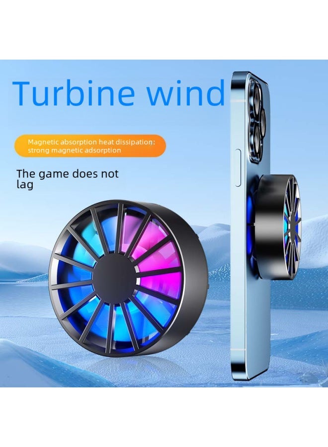 Running Volume Mobile Phone Radiator Fast Air Cooling Artifact Battery Magnetic Spot-Color:[X52 Plug-in Model]]  - Image 5