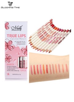 Menow Matte 12-Piece Mixed Color, Lip Liner, Lipstick Pen, Waterproof And Long-Lasting Makeup  - Image 1