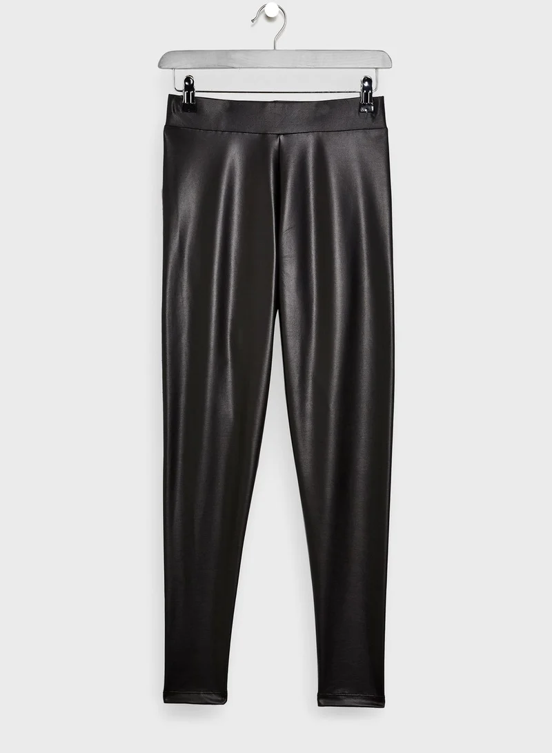 TOPSHOP Faux Leather Leggings