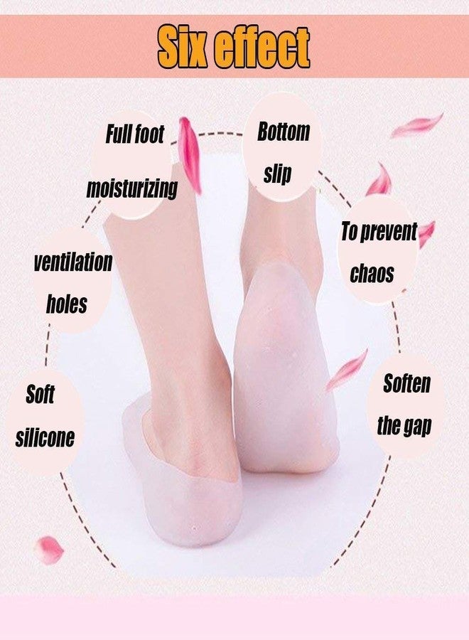 CLOMANA® Anti Crack Full Length Silicone Foot Protector Moisturizing Socks for Foot-Care and Heel Cracks - Image 5
