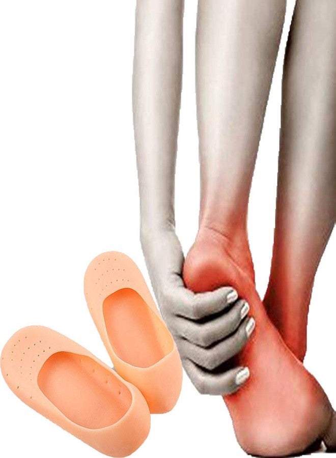 CLOMANA® Anti Crack Full Length Silicone Foot Protector Moisturizing Socks for Foot-Care and Heel Cracks - Image 3