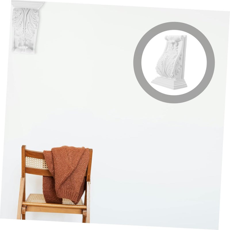 Roman Column Head Onlay Corner Applique Decorative Door Trim White - Image 4