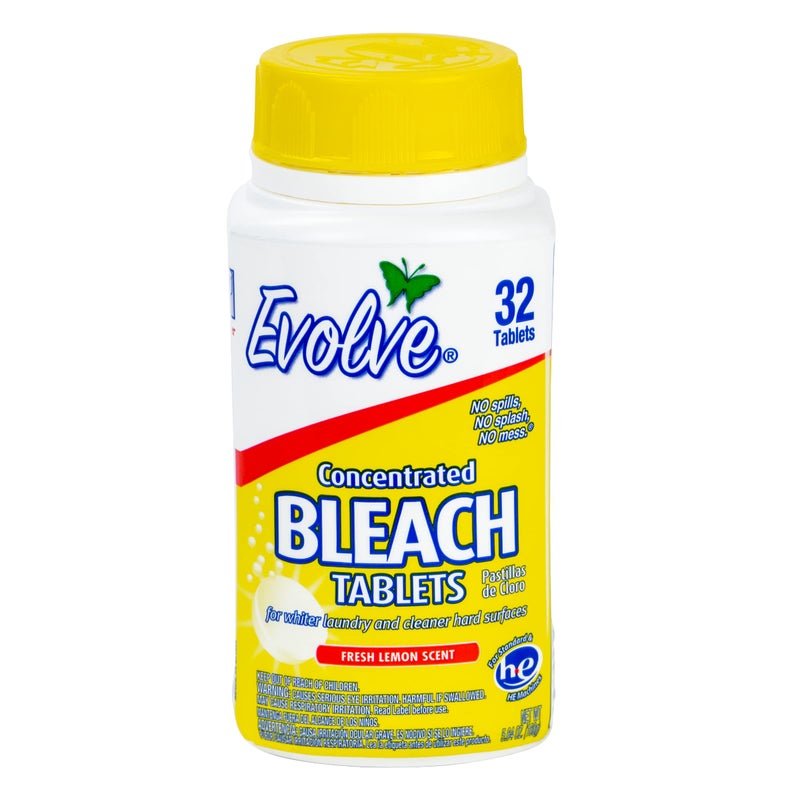 Evolve Concentrated Bleach Tablet 32 ct Fresh Lemon (1 pack) - Image 1