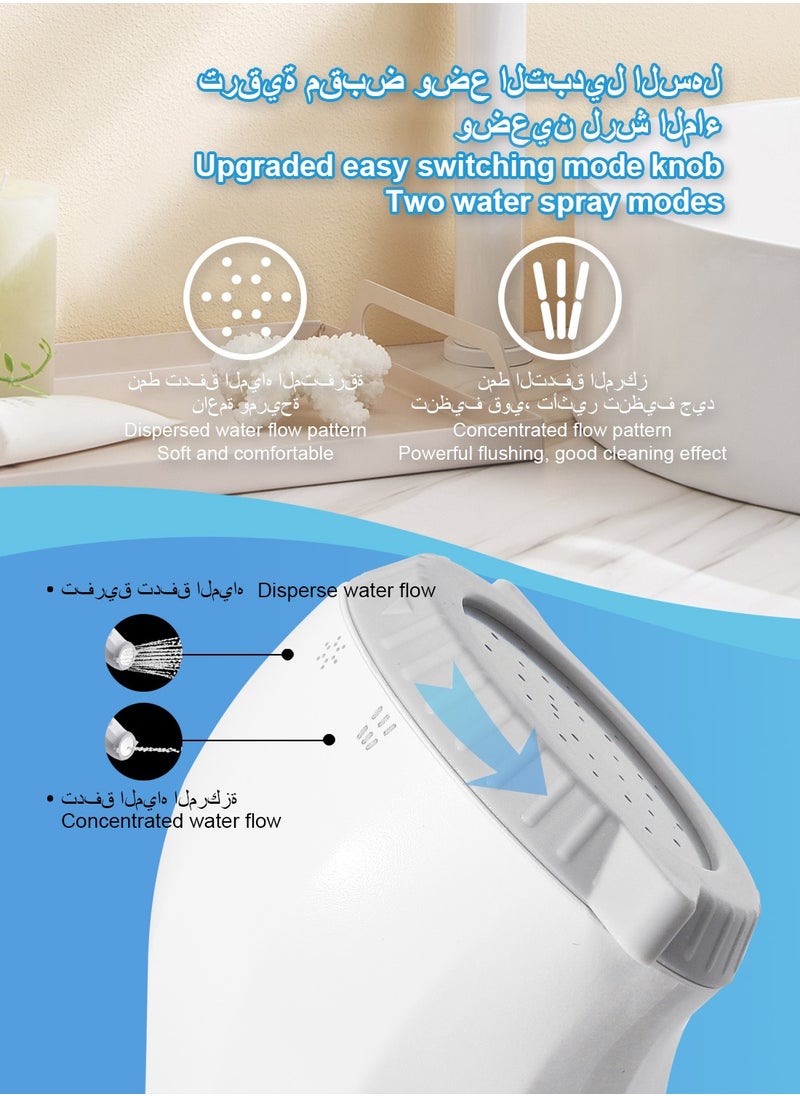 LUCKIER - Portable Electric Travel Shattaf (Bidet):  2 Spray Modes,USB Rechargeable, Electric Mini Bidet Pressure Adjustable for Camping, Desert Trips, Airplanes, Trains & Personal Hygiene - Image 1