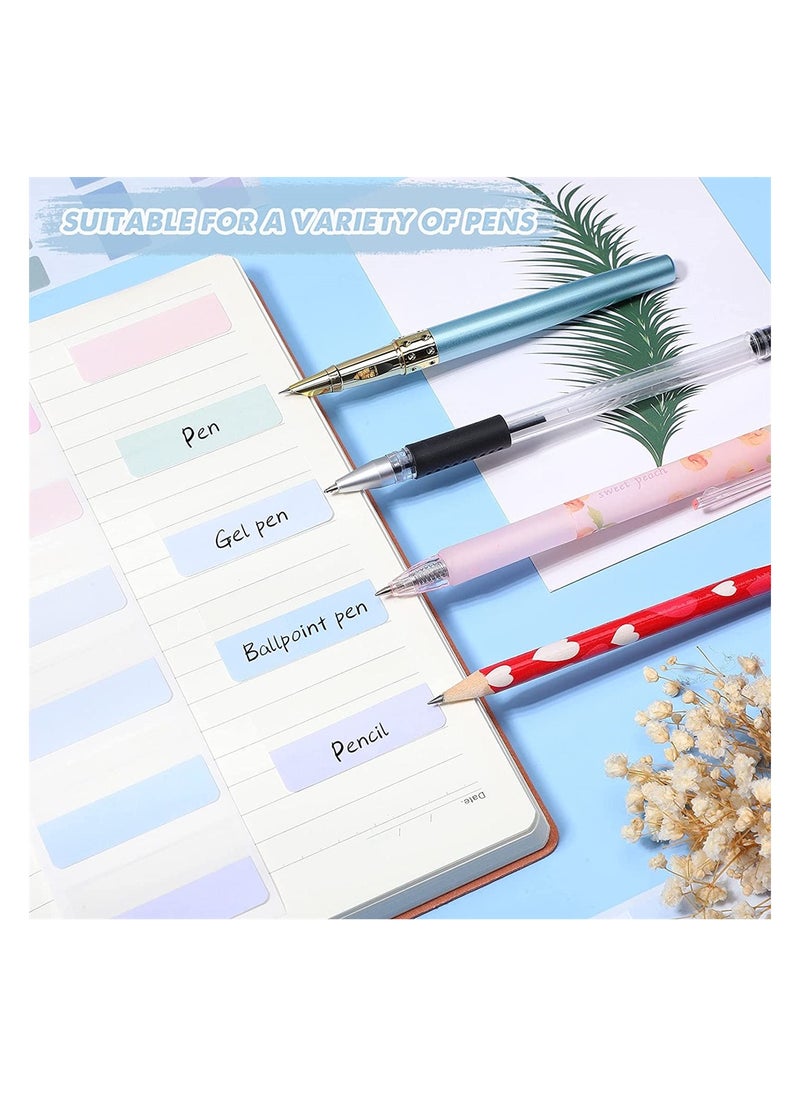 KASTWAVE - Sticky Index Tabs, 420 Pieces Self Adhesive Flag Tabs Writable and Repositionable File Tabs Flags Colored Reading Tabs Page Markers for Binder, Book, Paper, Note, Filer Folder, 3 Sizes - Image 1