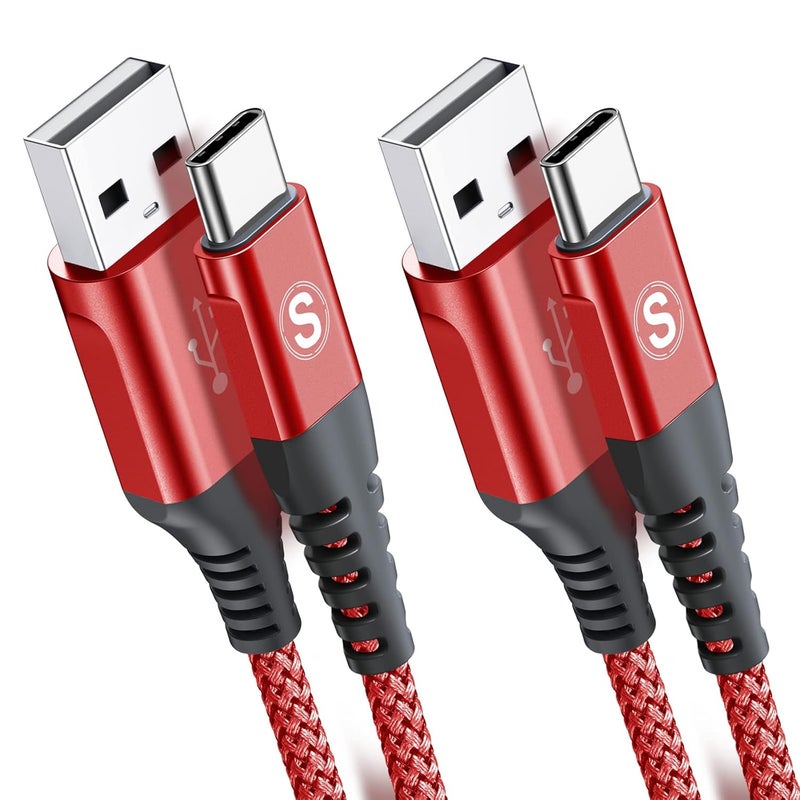 sweguard USB C Kabel 3.1A [2Stück 3m]Schnellladung,USB C Nylon Ladekabel Schnellladekabel - Image 1