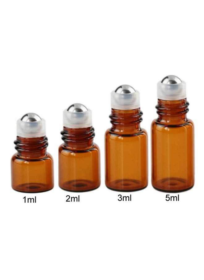 mollensiuer 50Pcs 1Ml (1/4 Dram) Refillable Empty Diy Mini Travel Glass Roll On Bottles Essential Oils Roller Bottles Perfumes Cosmetic Sample Vials Jar Containers With Gold Lids And Stainless Steel Roller Ball  - Image 3