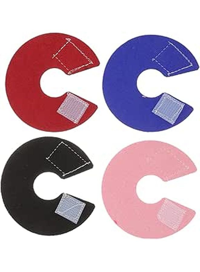 4 Pack Parrot Cone Collar Bird Recovery Collar Plucking Protector Neck Guard Post Surgery Use Red Black - Image 1