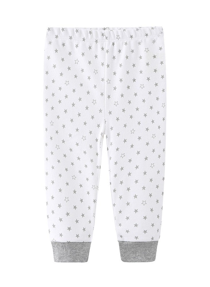 RedMapleTEK Four-Piece sSet of Elastic Breathable Pure Cotton High Waist Trousers For Infants And Young Children - Image 4