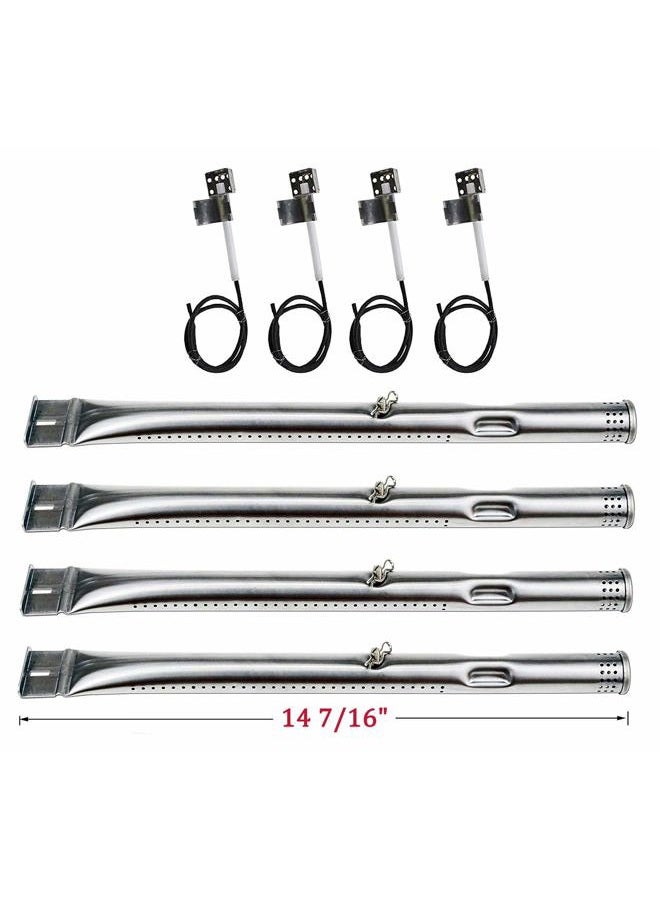 Adviace Grill Replacement Parts for Charbroil 463436215, 463436214, 463436213, 467300115, 463234413, 466342014 Gas Grills, Grill Burner Pipe Tube, Heat Plate Tent Shield, Carryover Tube, Grill Igniter - Image 4