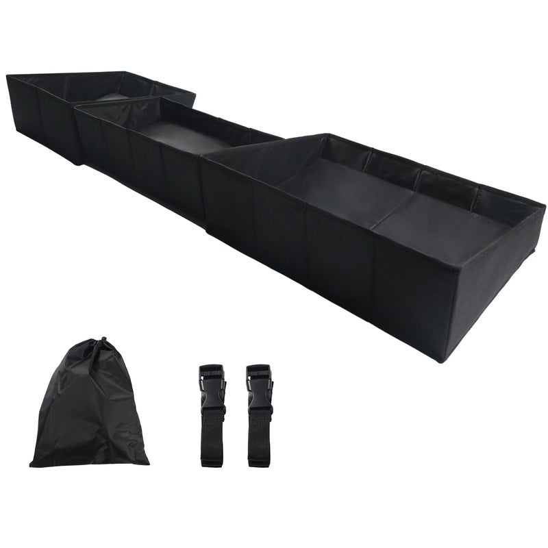 Liizoo Under Seat Storage Box Compatible with Chevy Silverado/GMC Sierra 1500 2014-2018; 2015-2019 Silverado/Sierra HD Double Cab, Foldable Underseat Organizer Crew Cab Accessories - Image 5