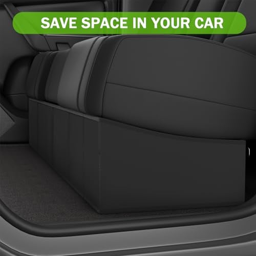 Liizoo Under Seat Storage Box Compatible with Chevy Silverado/GMC Sierra 1500 2014-2018; 2015-2019 Silverado/Sierra HD Double Cab, Foldable Underseat Organizer Crew Cab Accessories - Image 3