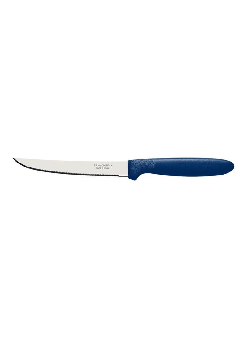 TRAMONTINA Since 1911,Made in Brazil- Ipanema 2 Pieces Steak Knife Set with Micro Serrated Edge Stainless Steel Blades and Blue Polypropylene Handles  - Image 2