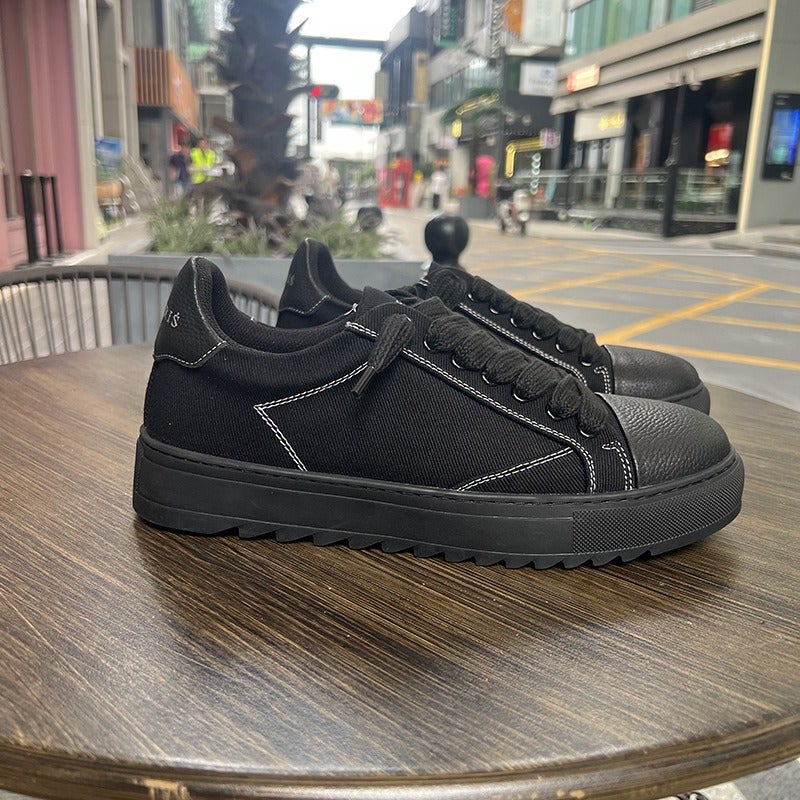 High Quality Numeris Men's Fashion Trendy Ripped Canvas Shoes Casual Couple Skate Shoes