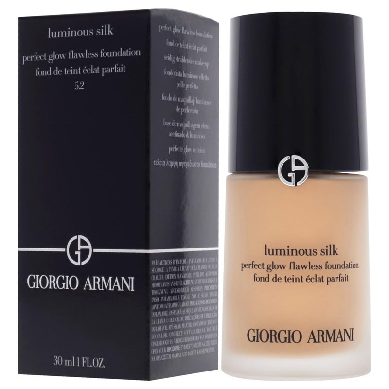 Giorgio Armani Luminous Silk Foundation - 5.2 Light to Medium Peach Foundation Women 1 oz - Image 5