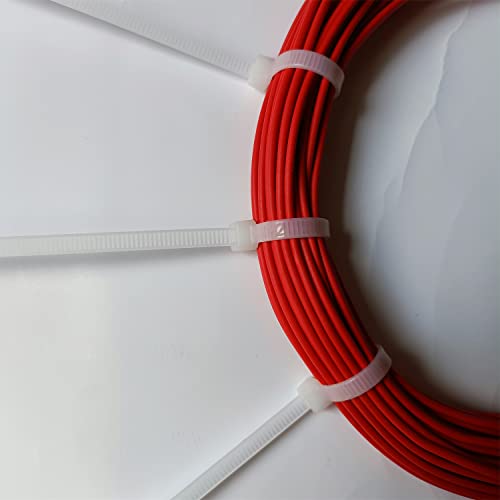 BBDOU Zip Ties 6 inch 1000 pcs Cable Zip Ties with 18 Pounds Tensile Strength, White Cable Ties, Self-Locking Nylon Tie Wraps for Indoor and Outdoor (6 inch 1000 pcs, White) - Image 3