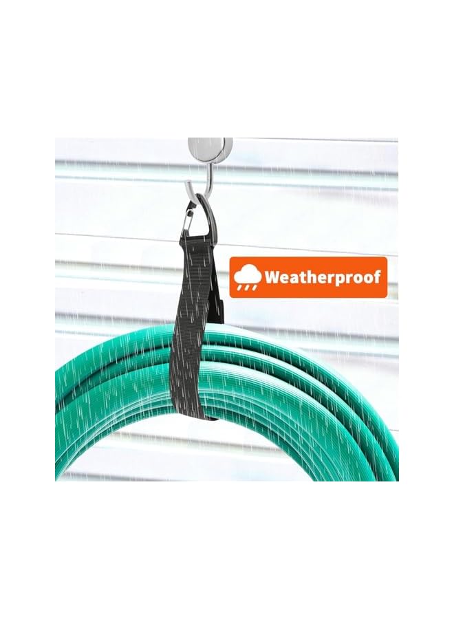 S-TOP Extension Cord Holder, Heavy Duty Storage Straps with Triangle Buckle for Cables, Hoses and Ropes, Garage Organization and Storage, 8 Pack - Image 5