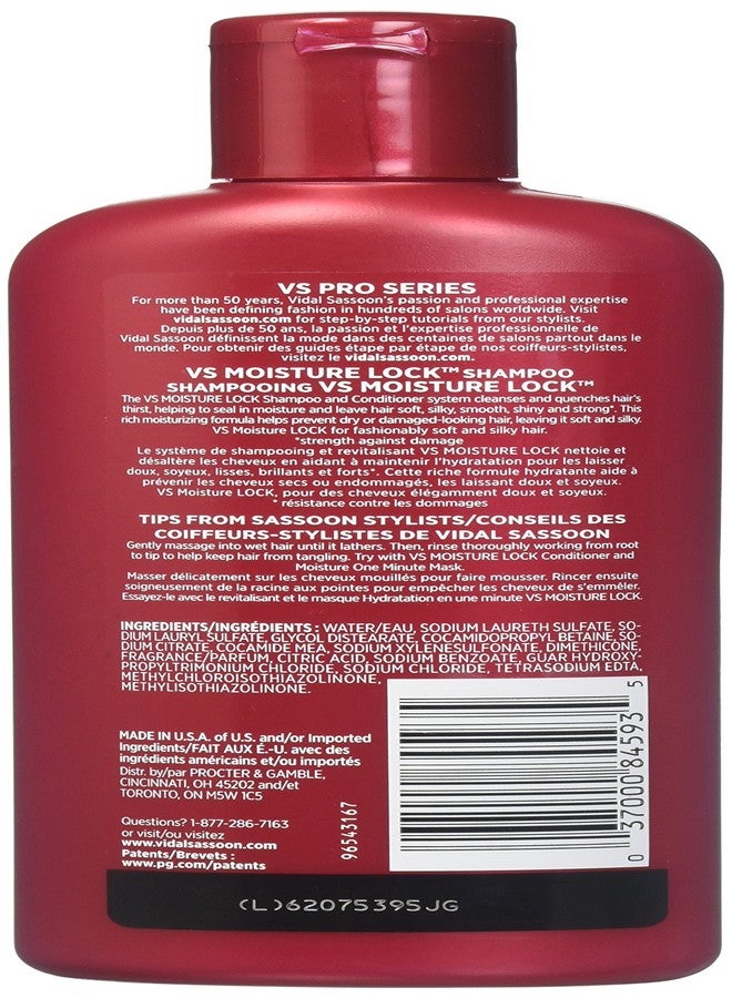 Vidal Sassoon Pro Series Moisture Lock Shampoo 12 Fluid Ounce - Image 2
